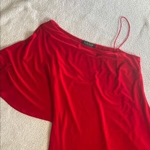Lauren Red One-Shoulder Dress